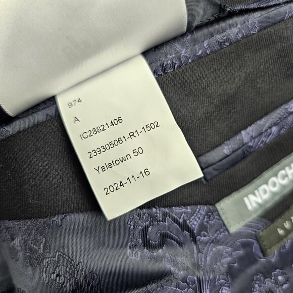 Indochino Blazer Mens 41 Black Wool Cashmere Yaletown Luxury Suit Jacket Career - Picture 6 of 13